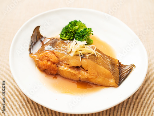 子持ちカレイの煮付け photo