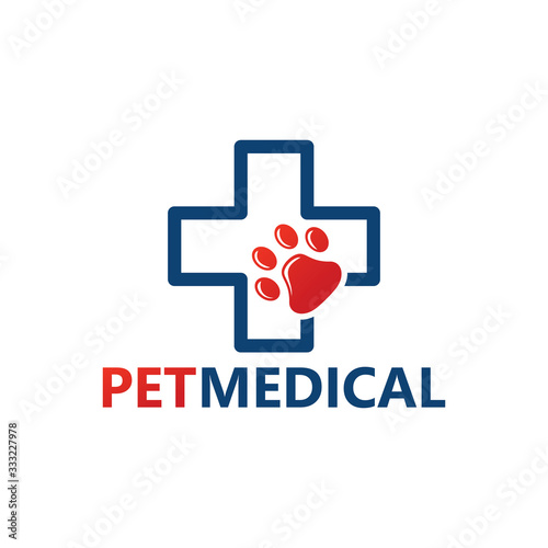 Pet Medical Logo Template Design