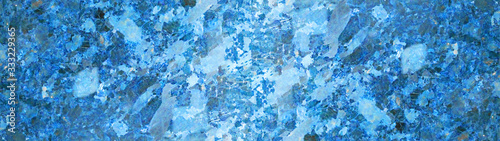 Blue white marbleized stone marble granite texture background panorama banner
