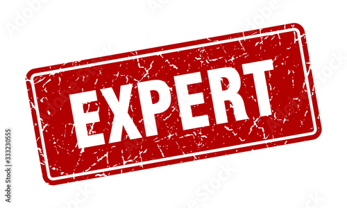 expert stamp. expert vintage red label. Sign