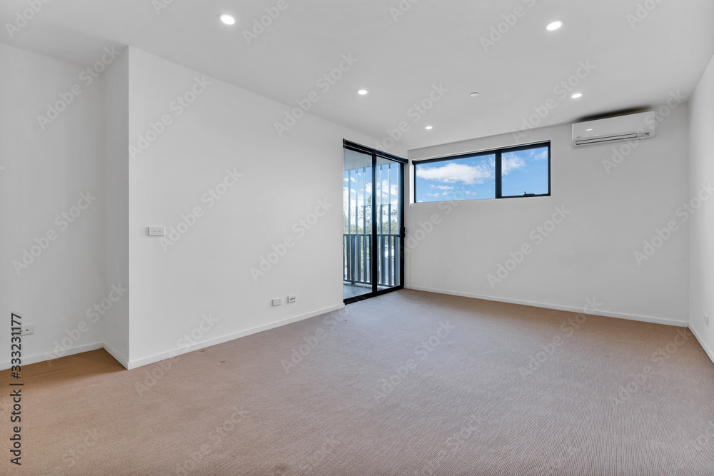 Empty and unfurnished brand new apartment