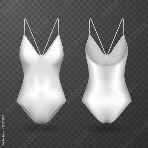 Females sleeveless sportswear for pool swimming