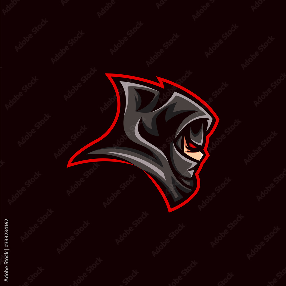 Ninja e sport gaming mascot logo design Stock Vector | Adobe Stock