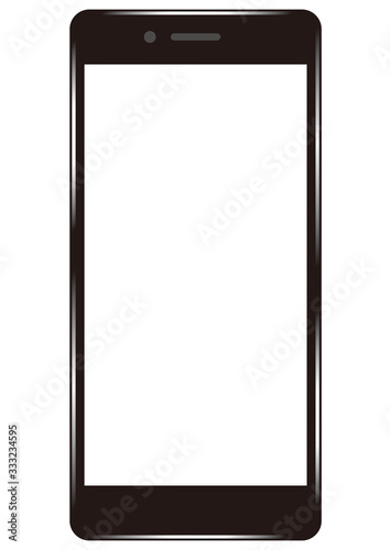 白画面のスマホ　リアル