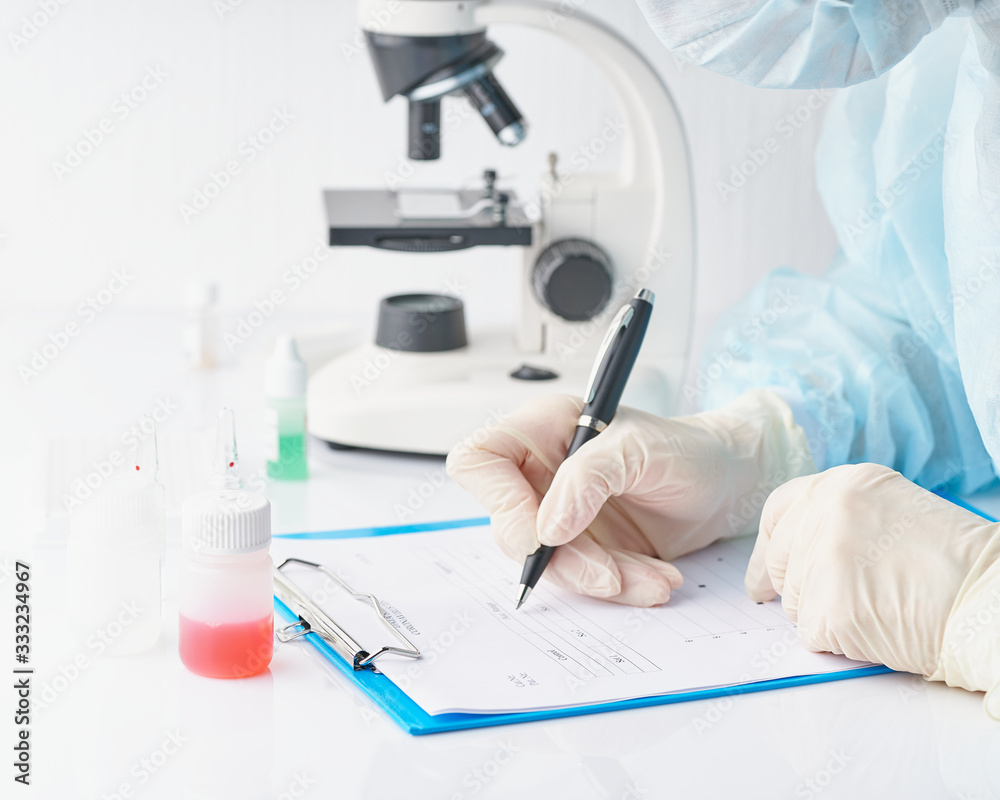 Pandemic COVID-19, Coronavirus. Doctor in hospital is on duty, avail for work Pandemic COVID-19, Coronavirus. Doctor in hospital is on duty, avail for work