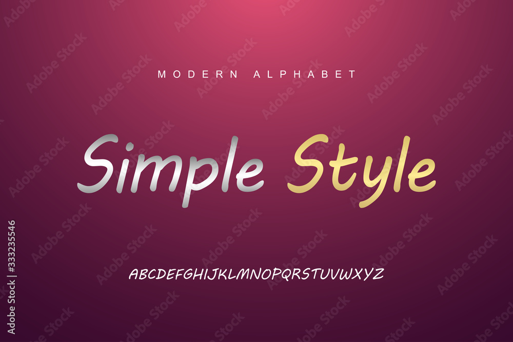 Gold and silver alphabet font set. Typography modern style display font. Premium Vector Gold and silver alphabet font set. Typography modern style display font. Premium Vector