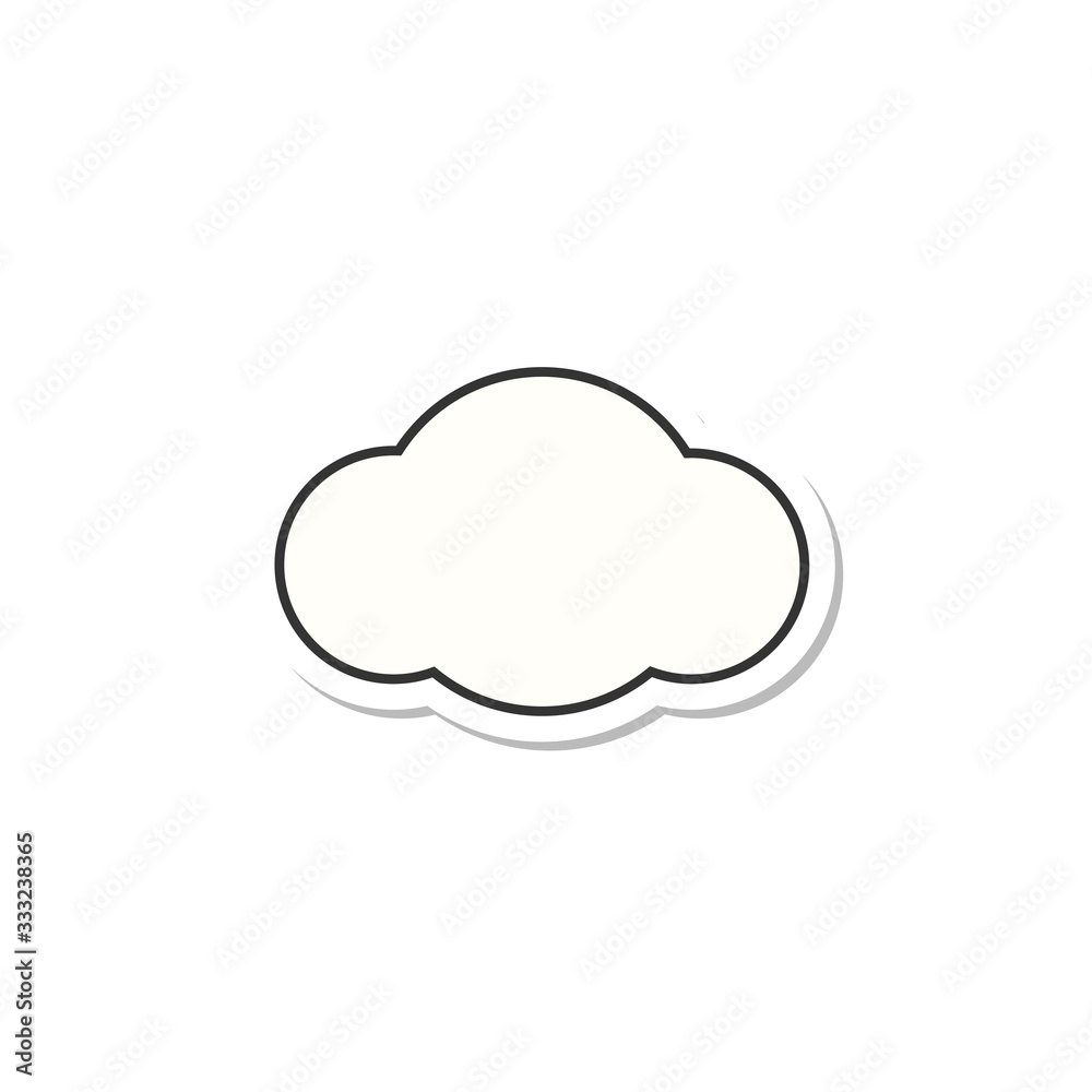 Clouds icon cartoon flat style isolated on white background. Cloud symbol design, logo, app. Design elements for the weather, cloud storage applications. Clouds icon cartoon flat style isolated on white background. Cloud symbol design, logo, app. Design elements for the weather, cloud storage applications.