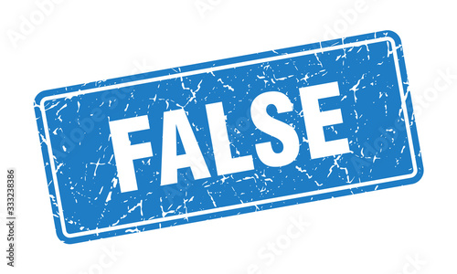 false stamp. false vintage blue label. Sign