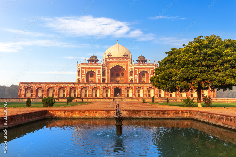 Humayun's Tomb in India, Delhi, front view