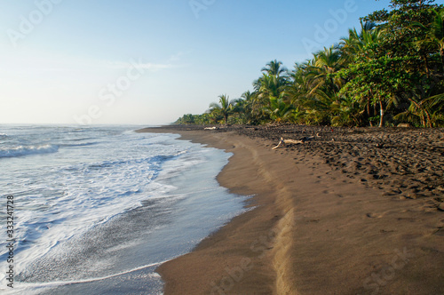Tortuguero beach at sunrise