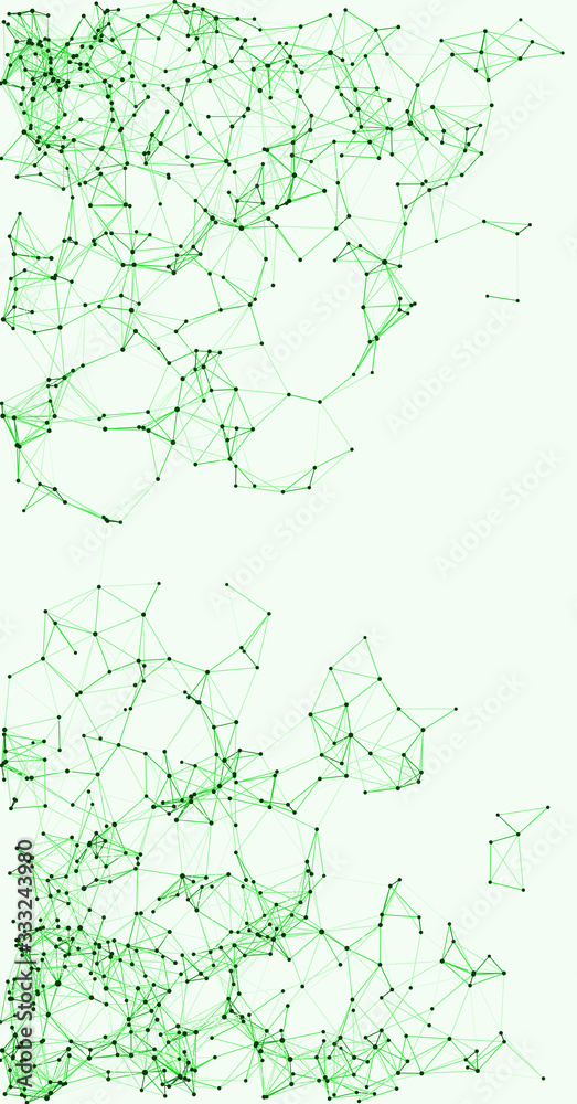 Procedural Network Mesh Art background illustration