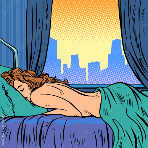 naked woman sleeping