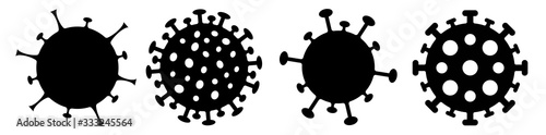 Coronavirus 2019-nKoV. Coronavirus icons. Vector