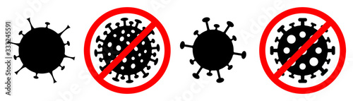 Coronavirus 2019-nKoV. Coronavirus icons. Vector
