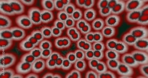 Virus COVID-19 moving close-up animation looping