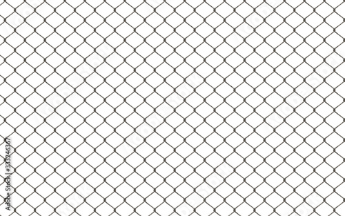  chain link fence on white background