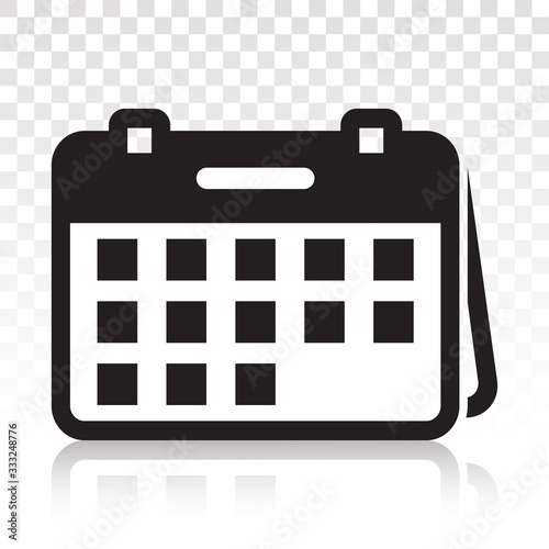Calendars / appointment schedule flat icon icon for apps and websites on a transparent background.