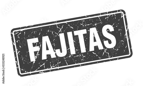 fajitas stamp. fajitas vintage gray label. Sign