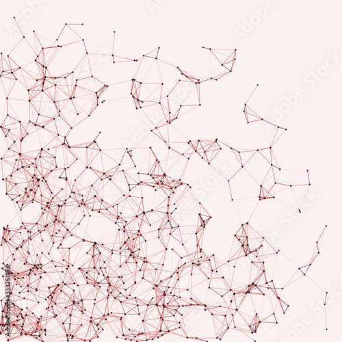 Procedural Network Mesh Art background illustration