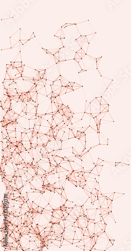 Procedural Network Mesh Art background illustration