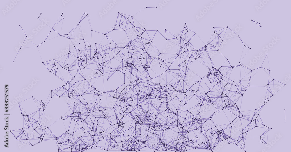Procedural Network Mesh Art background illustration