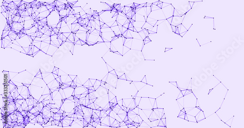 Procedural Network Mesh Art background illustration