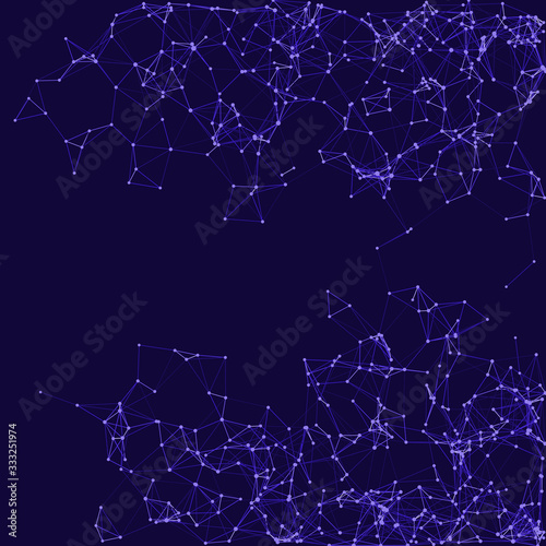 Procedural Network Mesh Art background illustration