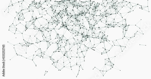 Procedural Network Mesh Art background illustration