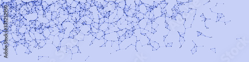 Procedural Network Mesh Art background illustration