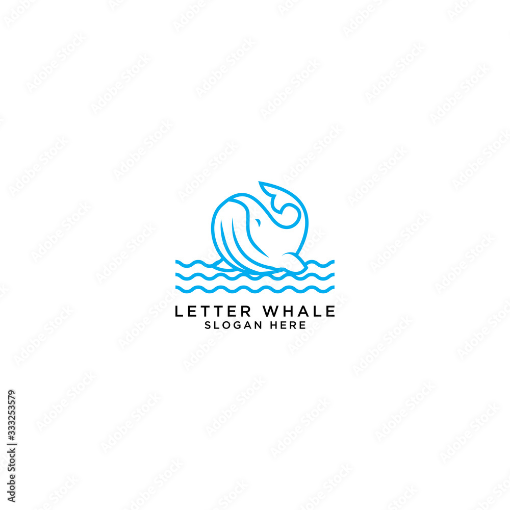 Fototapeta premium vector icon of fish, illustration of logo template