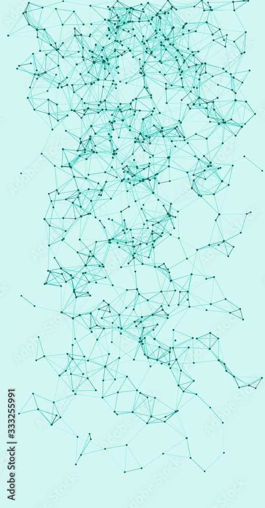 Procedural Network Mesh Art background illustration