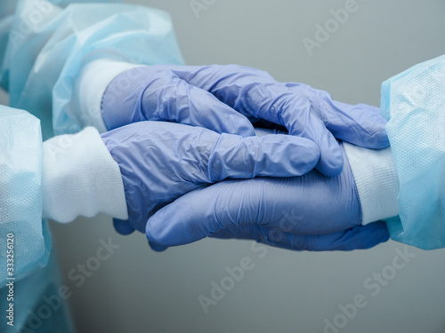 Doctors shake hands