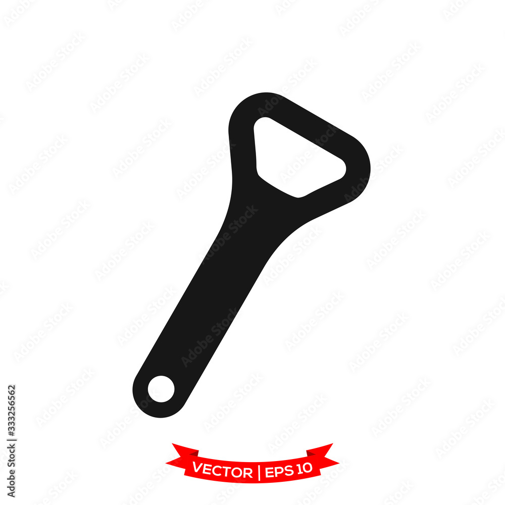 bottle opener icon in trendy flat design bottle opener icon in trendy flat design