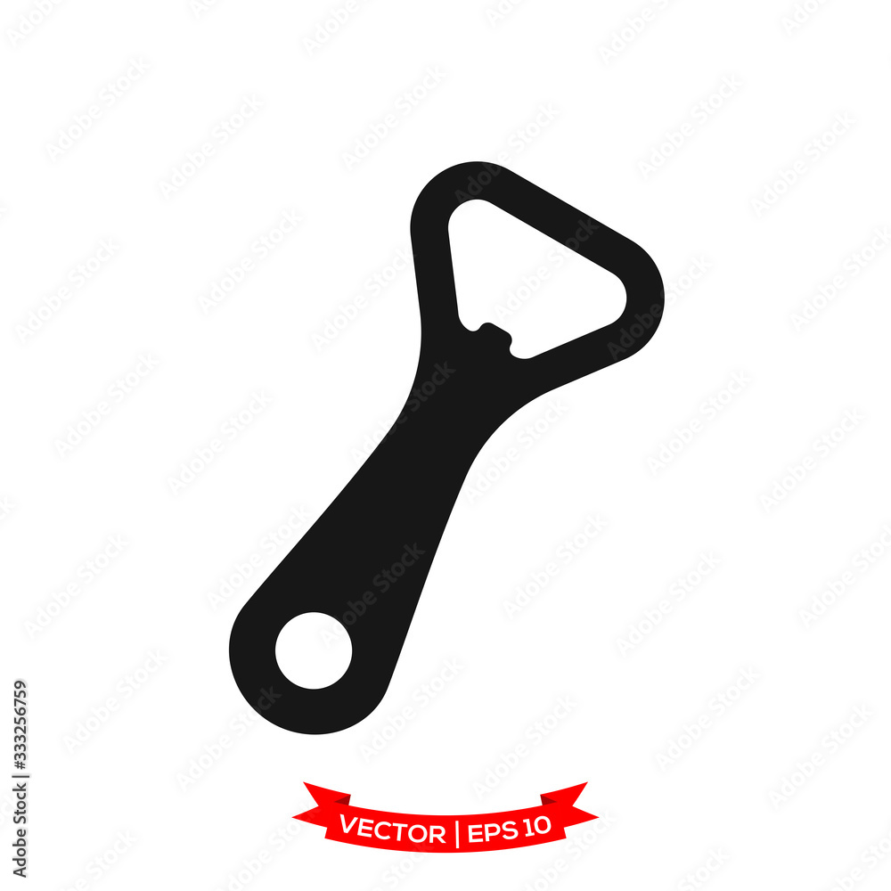 bottle opener icon in trendy flat design bottle opener icon in trendy flat design