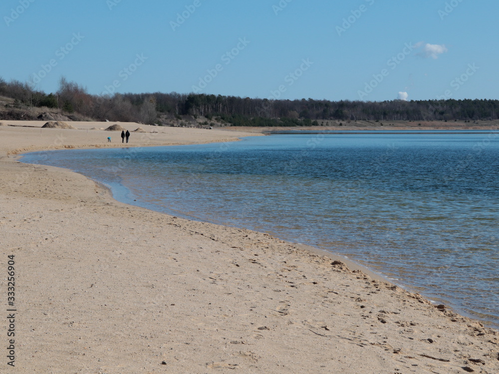 Der neue Großräschener See in Brandenburg