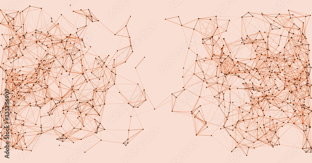 Procedural Network Mesh Art background illustration Procedural Network Mesh Art background illustration