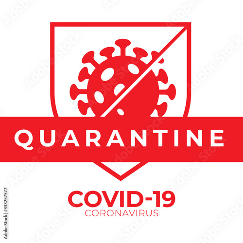 Covid-19 Coronavirus Quarantine Vector Graphic