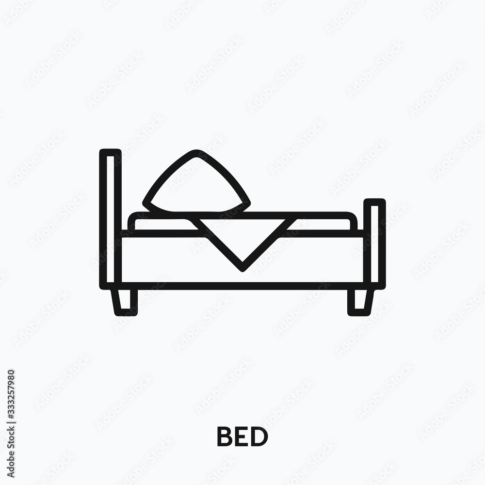 bed icon vector. bed sign symbol bed icon vector. bed sign symbol