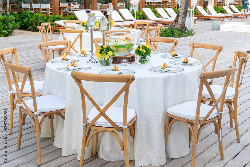 Obraz premium Luxury table dinner setup 