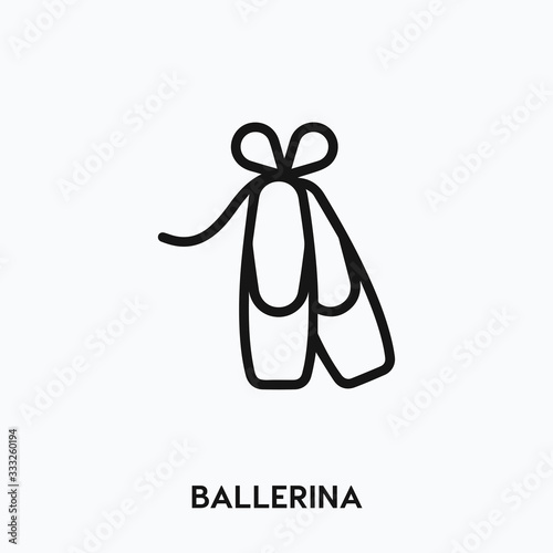 ballerina icon vector. ballerina sign symbol