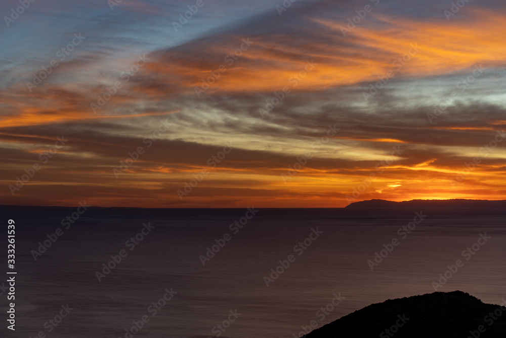 Catalina Island at Sunset