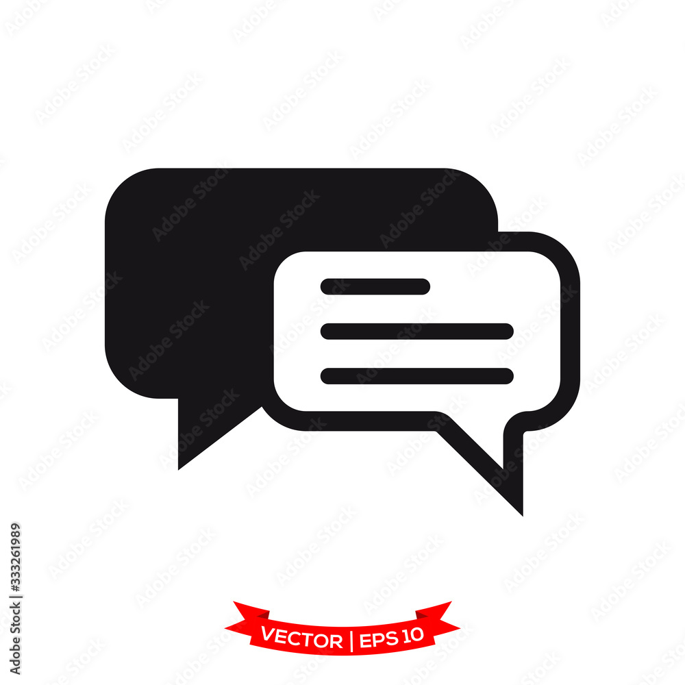 bubble speech vector icon in trendy flat design bubble speech vector icon in trendy flat design