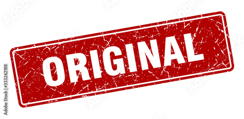 original stamp. original vintage red label. Sign