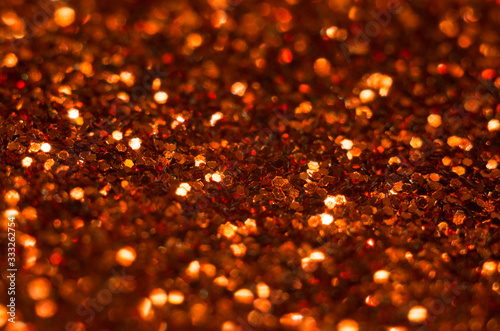 Glitter in a container (closeup, macro)