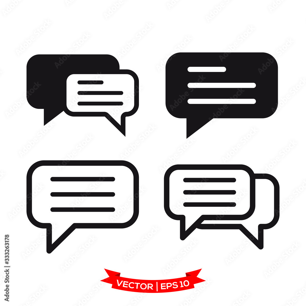 bubble speech vector icon in trendy flat design bubble speech vector icon in trendy flat design