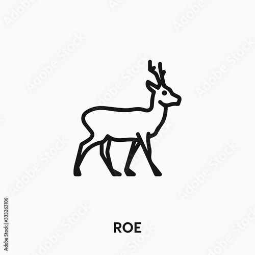 roe icon vector. roe sign symbol