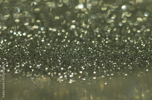 Glitter in a container (closeup, macro)