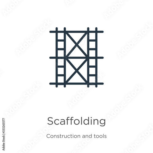 Canvas Print Scaffolding icon