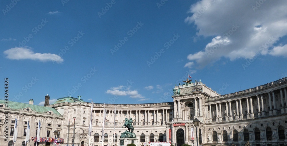 Famous Palace with monument in Vienna, Austria1