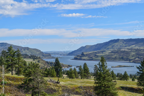 Breathtaking scenery of the Columbia River Gorge, Pacific Northwest United States